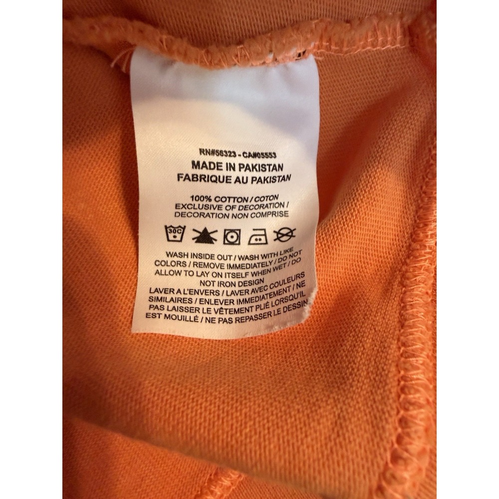 Y2K Nike Womens Atomic Orange Black Swoosh 80s Acid Wash Hooded  Sweatshirt Sz S - Picture 11 of 12